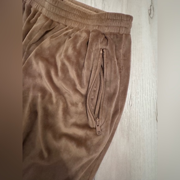 Skims mauve/brown Velour Jogger sweat Pants - Picture 4 of 7